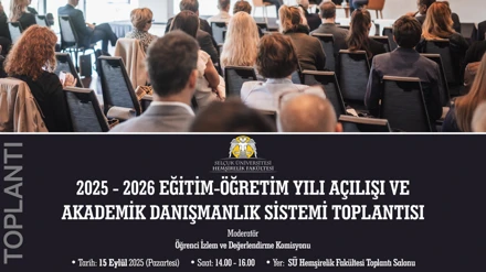 2025-2026 Eğitim-Öğretim Yılı Açılışı ve Akademik Danışmanlık Sistemi Toplantısı